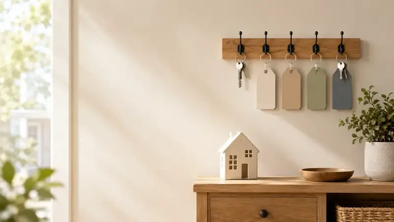 Who sells mortgage protection insurance guide - Mallard Mortgage Protection Entryway console with key rack and small house representing who sells mortgage protection insurance
